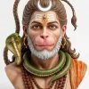 Hanuman Shiva Inspired Bust 3D Devotional Wallpaper