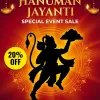 Hanuman Jayanti Sale Poster 20 Percent Off Festival Design
