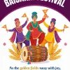 Baisakhi Festival Punjabi Dance with Dhol Illustration