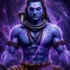 Lord Shiva Cosmic Energy Purple HD Wallpaper