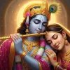 Radha Krishna Romantic Flute HD Wallpaper