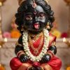 Cute Maa Kali Idol HD Wallpaper with Jewelry