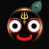Jagannath Minimal Glow Black HD Wallpaper