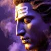 Divine Shiva Calm Face with Mystical Spiritual Aura