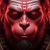 Angry Hanuman Red Eyes Powerful Devotional 4K Art