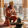 Hanuman Ji Shivling Abhishek Temple 4K Wallpaper