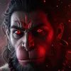 Angry Hanuman Fiery Eyes Powerful HD Wallpaper