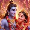 Romantic Ram Sita Divine Love HD Artwork