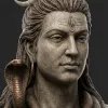 Lord Shiva Stone Face Calm Divine Portrait HD