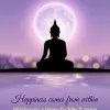 Buddha Purnima Meditation Silhouette Moonlight HD Wallpaper