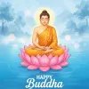 Peaceful Buddha Lotus Meditation Happy Buddha Purnima Wallpaper