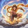 Powerful Hanuman Energy Burst HD Wallpaper