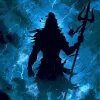 Shiva Thunder Storm Silhouette HD Wallpaper