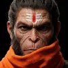 Hanuman Devotee Portrait Powerful Spiritual Wallpaper
