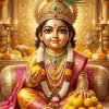 Laddu Gopal with Laddus Divine Temple Wallpaper