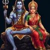 Shiv Parvati Divine Couple HD Wallpaper