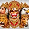 Panchamukhi Hanuman Divine HD Wallpaper
