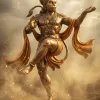 Golden Hanuman Divine Blessings Image