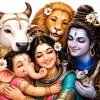 Shiv Parivar Divine Blessings HD Wallpaper