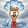 Divine Journey of Baby Krishna and Sheshnag