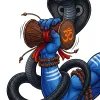 Lord Shiva Damru and Cobra Devotional Illustration