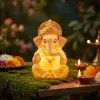 Radiant Lord Ganesha Lamp Amid Sacred Diwali Lights