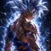 Ultra Instinct Goku – Divine Silver Power Awakening Anime Wallpaper