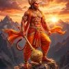 Hanuman at Dawn – Guardian of the Celestial Peaks