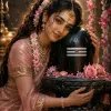 Divine Shivling Devotion HD Spiritual Wallpaper