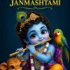 Cute Baby Krishna Janmashtami Celebration Artwork