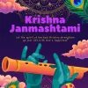 Krishna Janmashtami Flute Wallpaper – Divine Bansuri and Peacock Feather Design