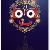 Jai Jagannath Minimalist Wallpaper – Modern Lord Jagannath Sacred Art