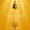 Bol Bam Minimalist Wallpaper – Mahadev Trishul and Temple Bell