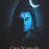 Om Namah Shivaya Wallpaper – Minimalist Blue Lord Shiva Divine Glow