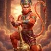 Lord Hanuman Warrior Wallpaper – Divine Guardian Pose