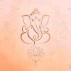 Minimalist Lord Ganesha Line Art Wallpaper – Elegant Ganesh Chaturthi HD Background