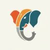 Modern Abstract Ganpati Art for Mobile