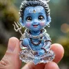 Cute Baby Lord Shiva Crystal Figurine – Adorable Divine Chibi Wallpaper