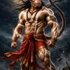 Divine Moonlit Hanuman – Celestial Guardian of Infinite Strength