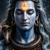 Lord Shiva Mahadev HD 4K Wallpaper | Third Eye, Trishul & Serpent