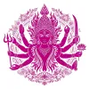 Goddess Durga Mandala Art – Symbol of Divine Shakti