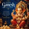 Happy Ganesh Chaturthi – Divine Lord Ganesha Blessings Wallpaper