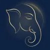 Minimalist Golden Lord Ganesha – Happy Ganesh Chaturthi