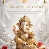 Elegant Lord Ganesha Ganesh Chaturthi Greeting with Golden Decor and Traditional Festive Elements