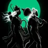 Rama and Hanuman Beneath the Emerald Moon – Devotion in Silhouette