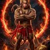 Fierce Lord Hanuman Surrounded by a Ring of Sacred Fire