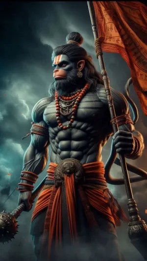 Powerful Hanuman Wallpaper
