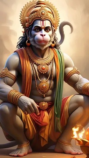 Lord Hanuman - The Embodiment of Strength and Devotion | HD Wallpaper