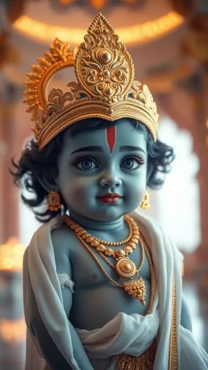Adorable Baby Krishna – Symbol of Love & Divine Beauty