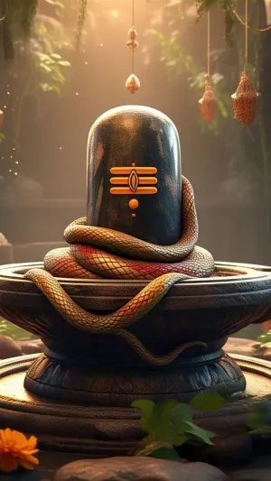 Divine Shivling Wallpaper – Sacred Symbol of Power & Devotion